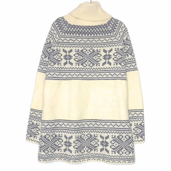 Cream Holiday Tunic Sweater NWOT - Picture 5 of 7